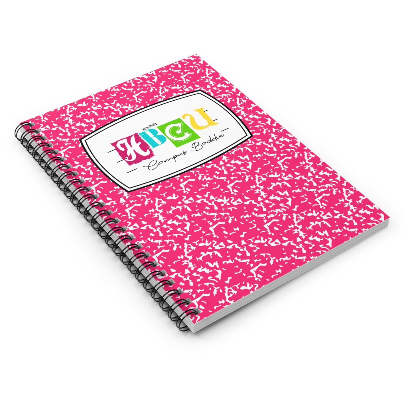 HBCU Baddie Logo Spiral Notebook - Ruled Line