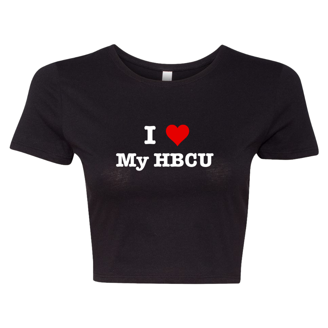 I Love My HBCU Crop Tee