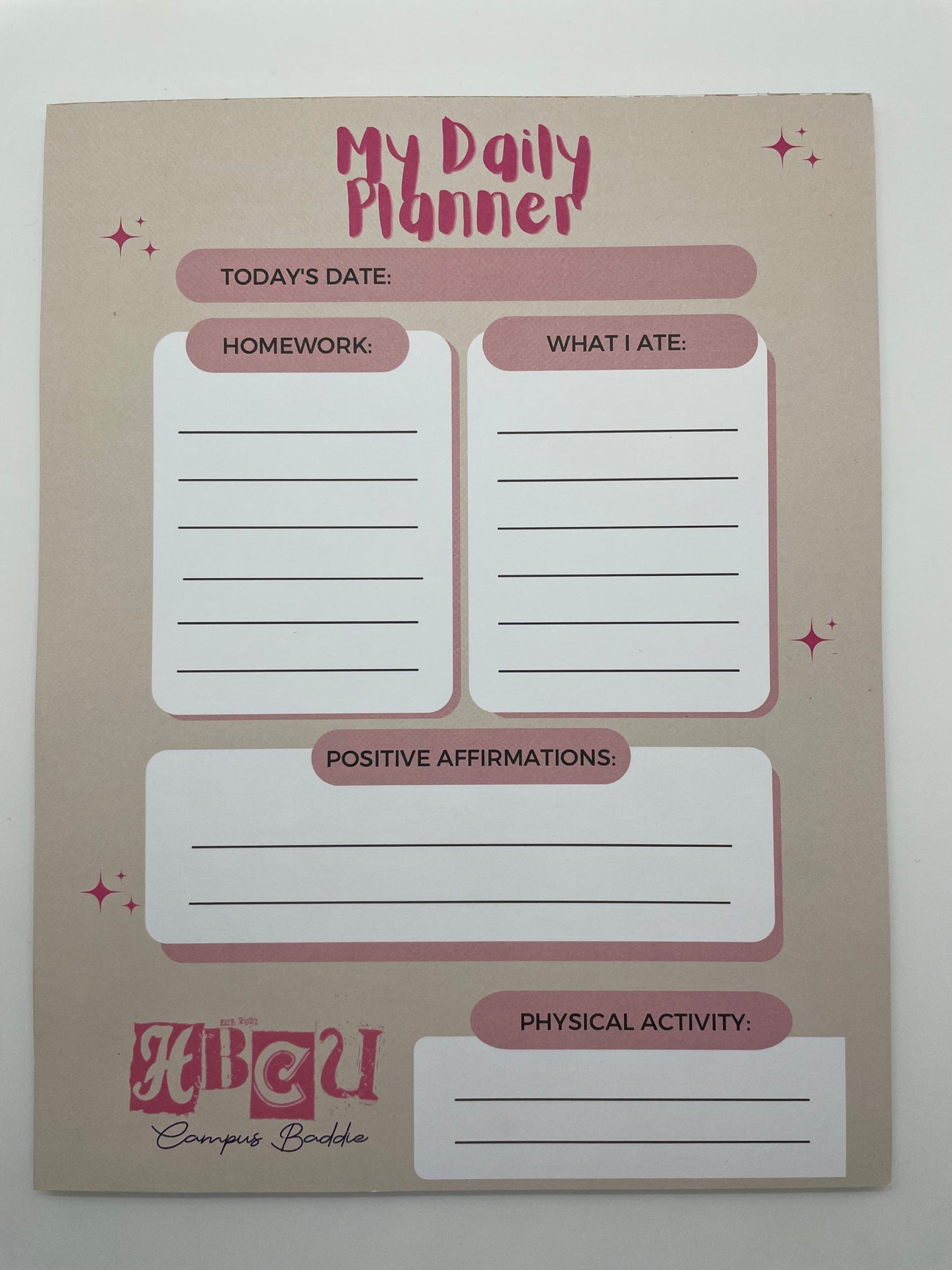 Daily Planner Notepad