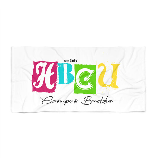 Rainbow Baddie Beach Towel