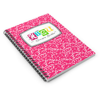 HBCU Baddie Logo Spiral Notebook - Ruled Line