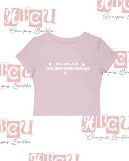 Hella Black Crop Top