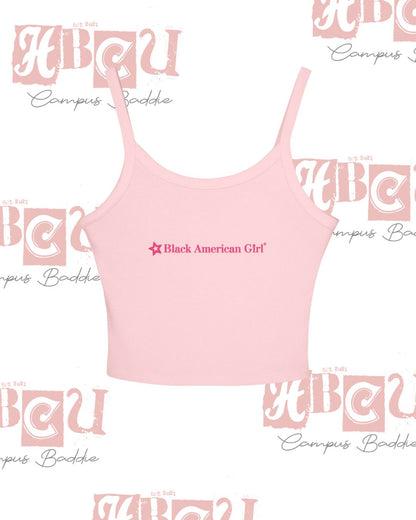 Black American Girl - Spaghetti Tank