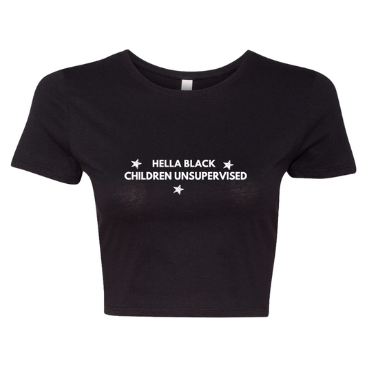 Hella Black Children Crop