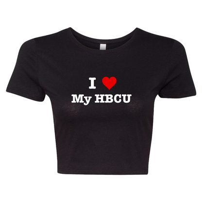 I Love My HBCU Crop Tee