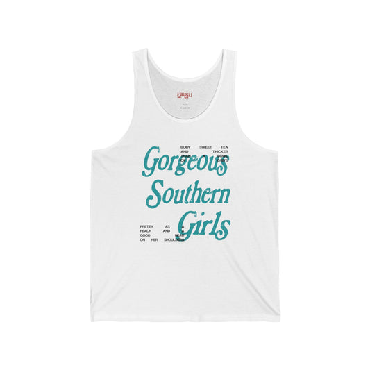 Gorgeous Southern Girl Tank - Aqua