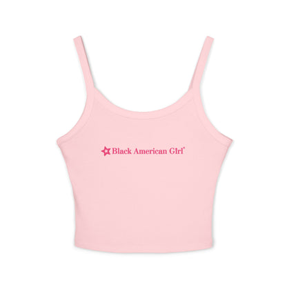 Black American Girl - Spaghetti Tank