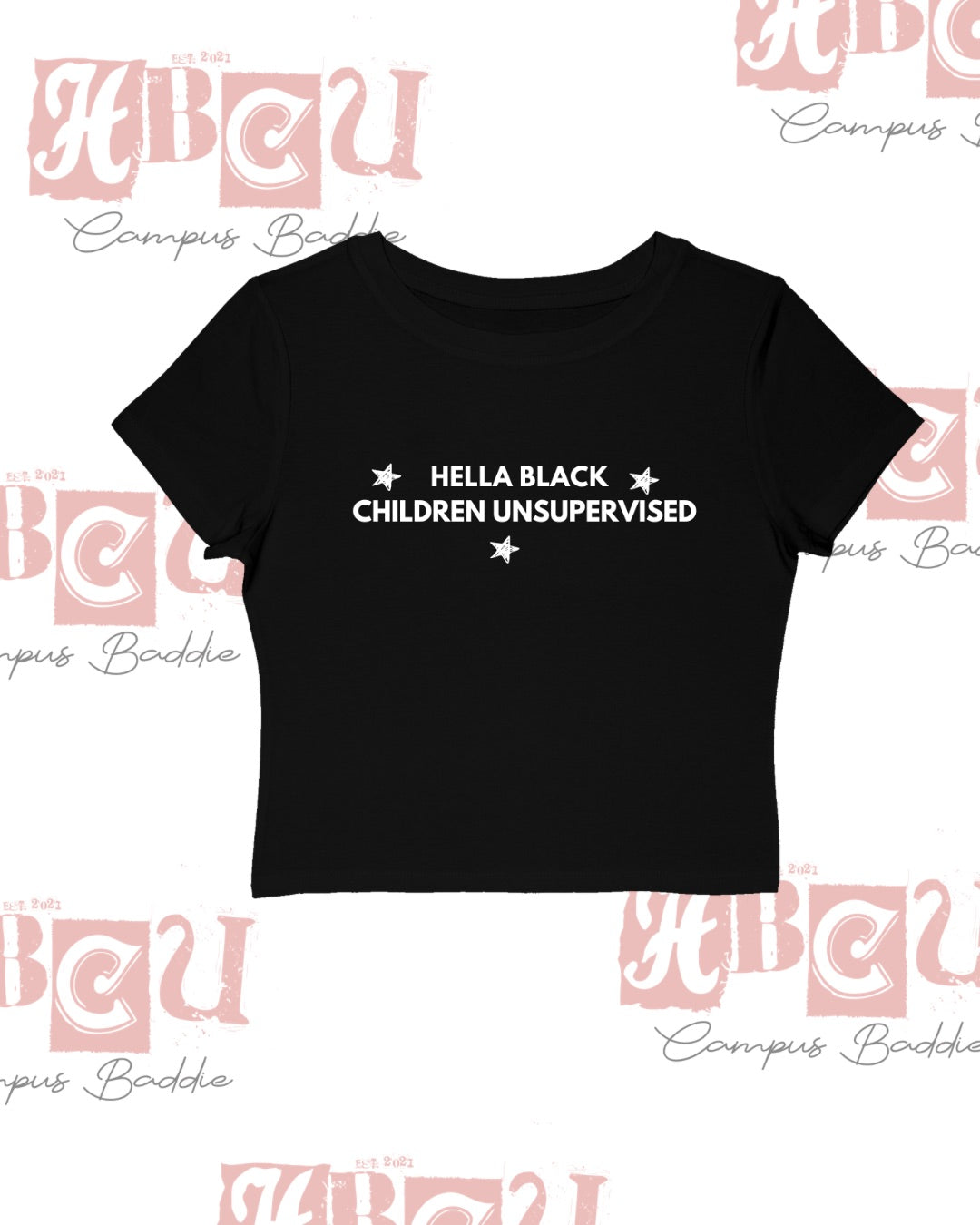 Hella Black Crop Top