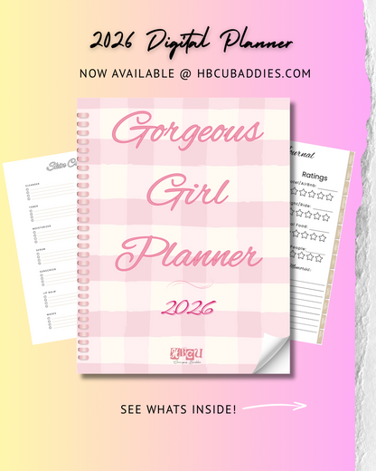 2026 HBCU Campus Baddie Digital Planner