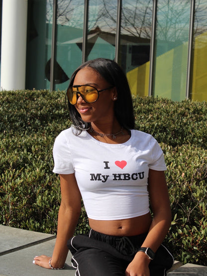 I Love My HBCU Crop Tee