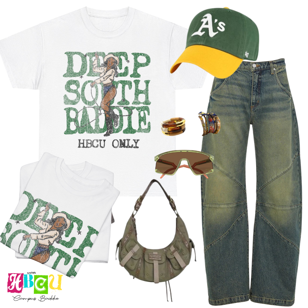 Deep South Baddie Tee - Green