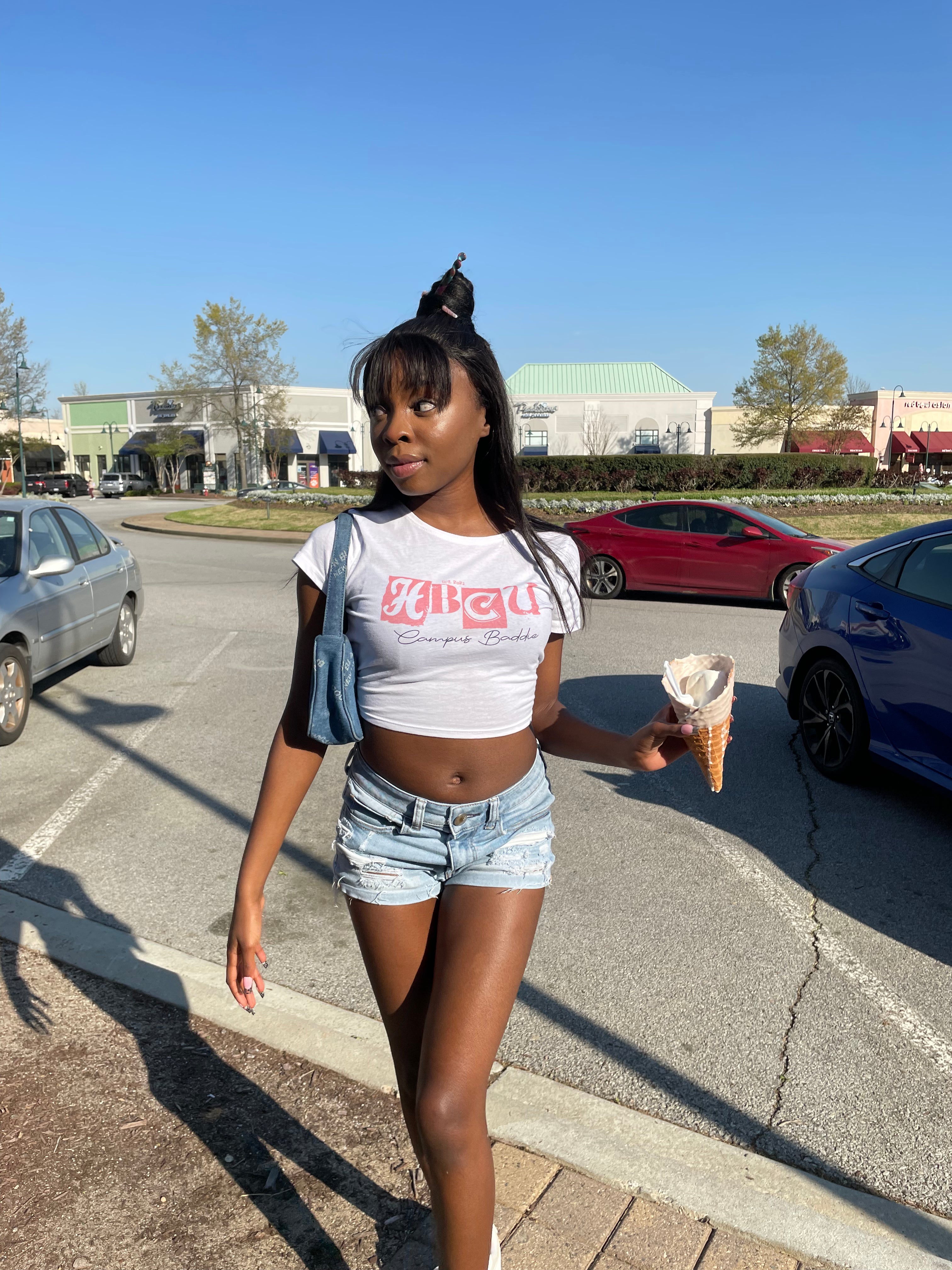 Original Logo Crop Tee – HBCU Campus Baddies